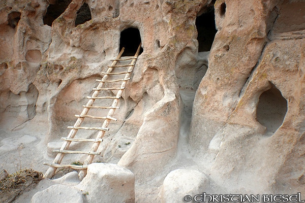Cliff Dwelling and ladder , Bandelier NM