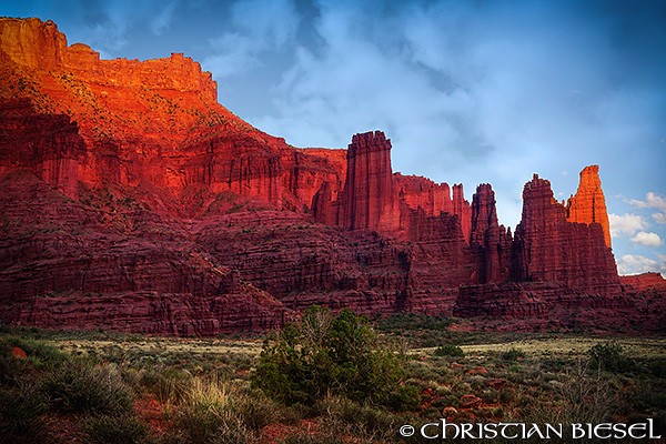 Fisher Towers Sunset