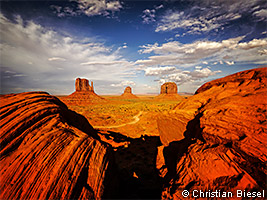 Monument Valley in summer
