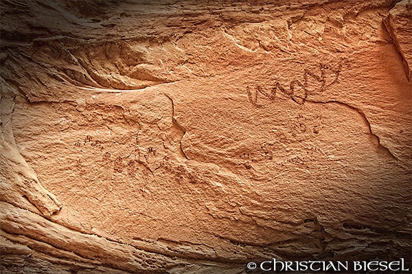 Owl Canyon Ruins, Handprints and Signs