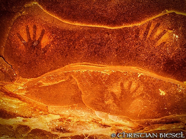 Handprints at Fallen Roof Ruin