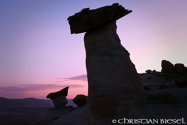 Stud Horse Point, Hoodoos at sunrise