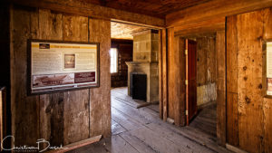 Inside the Rotchev house, Fort Ross