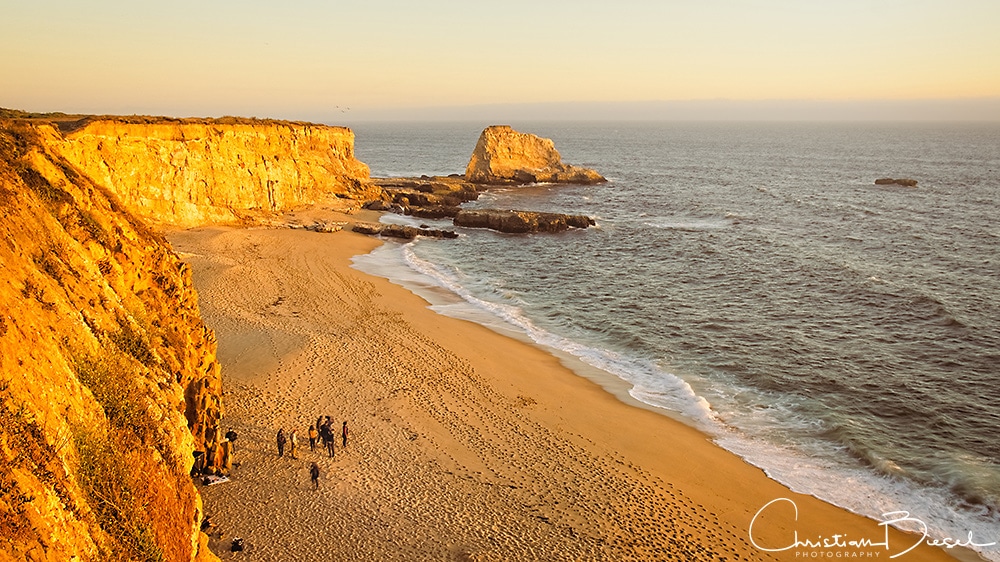 Panther Beach at sunset