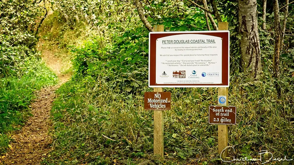 Peter Douglas Coastal Trail Sign Peter Douglas Coastal Trail Sign