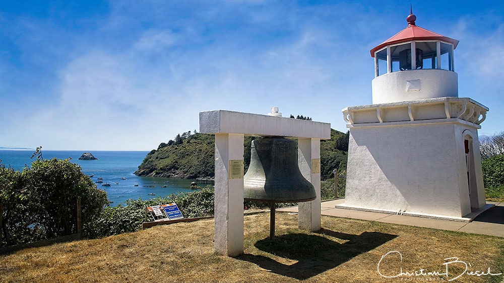 Trinidad Memorial Lighthouse and bell