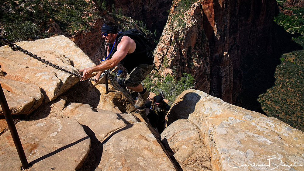 Zion NP Angels Landing - Almost there