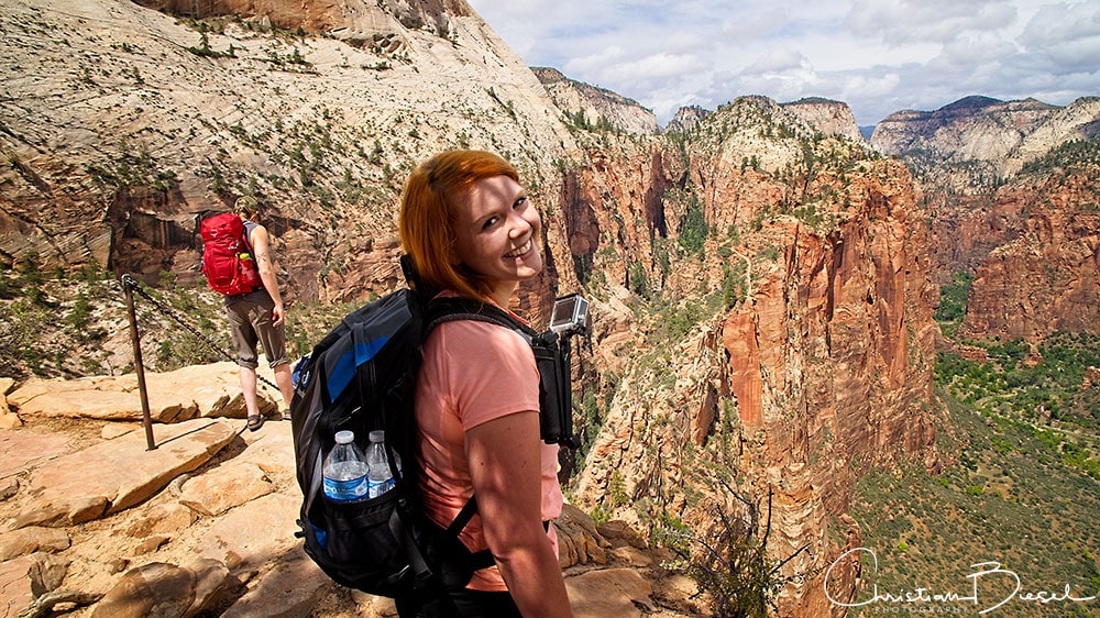 Zion NP Angels Landing Hike - Good mood