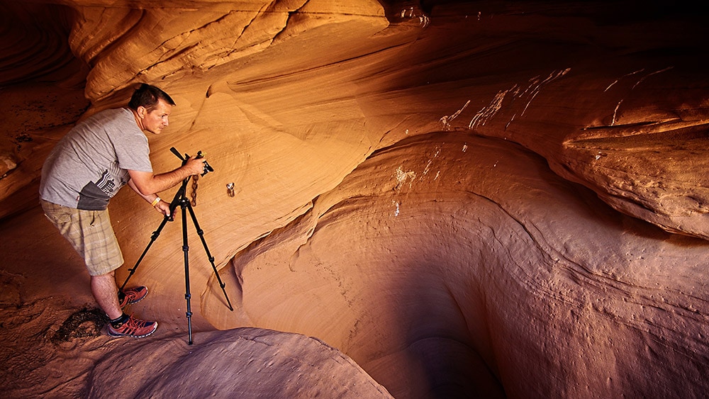 Christian is shooting the Canyon X Slot