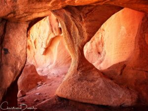 Inside the Fire Cave, Valley of Fire State Park, Nevada