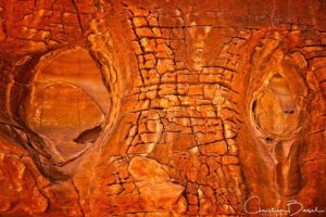 Holes and cracks, Valley of Fire, Nevada