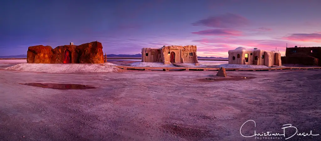 Outpost X Cave and Cave Villas at dawn